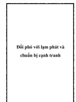 Đối phó với lạm phát và chuẩn bị cạnh tranh potx