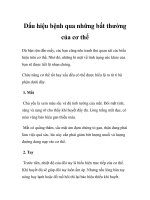 Dấu hiệu bệnh qua những bất thường của cơ thể pot