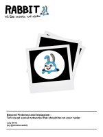 Beyond Pinterest and Instagram Ten visual social networks that should be on your radarJuly 2012 pot