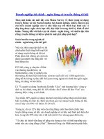 Doanh nghiệp tài chính - ngân hàng và truyền thông xã hội doc