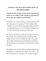 GIÁM SÁT VỐN NGÂN HÀNG:PHÂN ĐỊNH VAI TRÒ TRÁCH NHIỆM potx