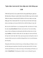 Ngăn chặn Autorun.inf xâm nhập máy tính thông qua USB ppt