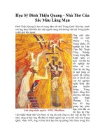 Họa Sỹ Đinh Thiệu Quang - Nhà Thơ Của Sắc Màu Lãng Mạn pot