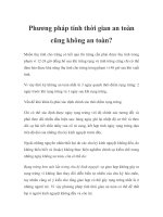 Phương pháp tính thời gian an toàn cũng không an toàn? potx