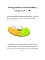 Phương pháp khảo sát và so sánh trong cách giải quyết vấn đề. pot