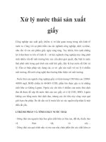 Xử lý nước thải sản xuất giấy pot