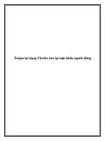 Trojan lợi dụng Firefox lưu lại mật khẩu người dùng pdf