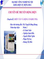 báo cáo  ''''biến tần và động cơ kđb 3 pha''''