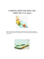 8 PHÔNG MIỄN PHÍ MỚI CHO THIẾT KẾ CỦA BẠN ppt