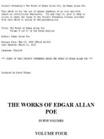 Project Gutenberg''''s The Works of Edgar Allan Poe, by Edgar Allan Poe pptx