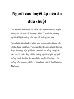 Người cao huyết áp nên ăn dưa chuột ppt