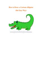 How to Draw a Cartoon Alligator (the Easy Way) doc