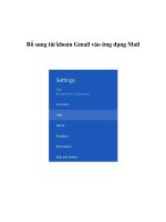 Bổ sung tài khoản Gmail vào ứng dụng Mail pptx