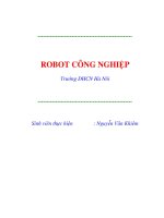 luận văn đề tài  nghiên cứu, tìm hiểu robot công nghiệp