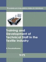 Training and development of technical staff in the textile industry pptx