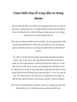 Giảm thiểu thua lỗ trong đầu tư chứng khoán docx