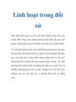 Linh hoạt trong đối xử docx