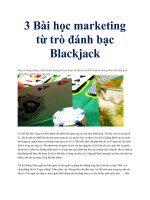 3 Bài học marketing từ trò đánh bạc Blackjack pdf