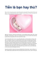 Tiền là bạn hay thù ppt