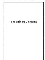Thể chất trẻ 2-6 tháng pptx