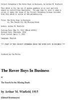 Project Gutenberg''''s The Rover Boys in Business, by Arthur M. Winfield pot