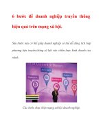 6 bước để doanh nghiệp truyền thông hiệu quả trên mạng xã hội pptx