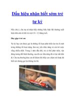 Dấu hiệu nhận biết sớm trẻ tự kỷ pot