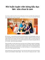 Khi huấn luyện viên bóng bầu dục làm sữa chua lá cam pptx
