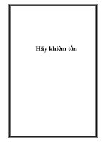 Hãy khiêm tốn ppt