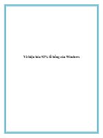 Vô hiệu hóa 92% lỗ hổng của Windows pot