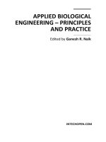 APPLIED BIOLOGICAL ENGINEERING – PRINCIPLES AND PRACTICE doc