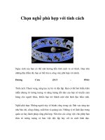 Chọn nghề phù hợp với tính cách pptx