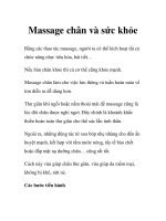 Massage chân và sức khỏe docx