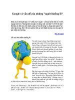 Google và vấn đề của những 