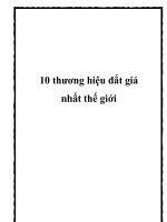 10 thương hiệu đắt giá nhất thế giới ppt