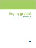 Buying green! A handbook on environmental public procurement pot