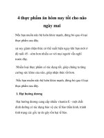 4 thực phẩm ăn hôm nay tốt cho não ngày mai ppt