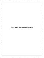 Sâu P2P tấn công người dùng Skype pdf