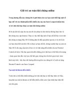 Giữ trẻ an toàn khi chúng online docx