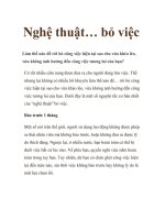 Nghệ thuật… bỏ việc docx