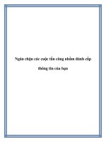 Ngăn chặn các cuộc tấn công nhằm đánh cắp thông tin của bạn docx