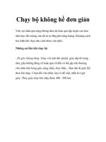 Chạy bộ không hề đơn giản potx