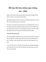 Rối loạn tiêu hóa, không nguy nhưng mà… hiểm pot