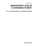BIODIVERSITY LOSS IN A CHANGING PLANET potx