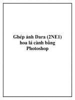 Ghép ảnh Dara (2NE1) hoa lá cành bằng Photoshop. pptx