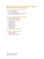 Getting Started with Social MediaWritten by Rob Williams doc