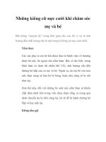 Những kiêng cữ nực cười khi chăm sóc mẹ và bé ppt