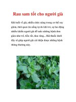 Rau sam tốt cho người già pot