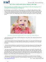 KỸ NĂNG CHĂM SÓC RĂNG MIỆNG CHO TRẺ doc