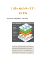 6 điều nên biết về TV OLED pot